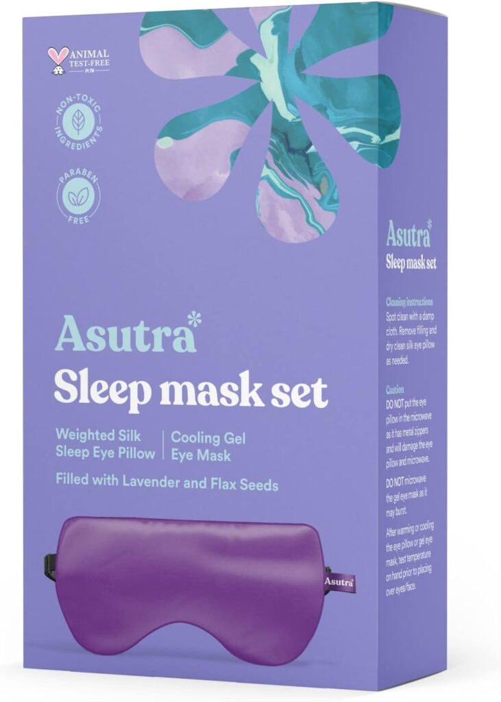 máscara para dormir com lavanda