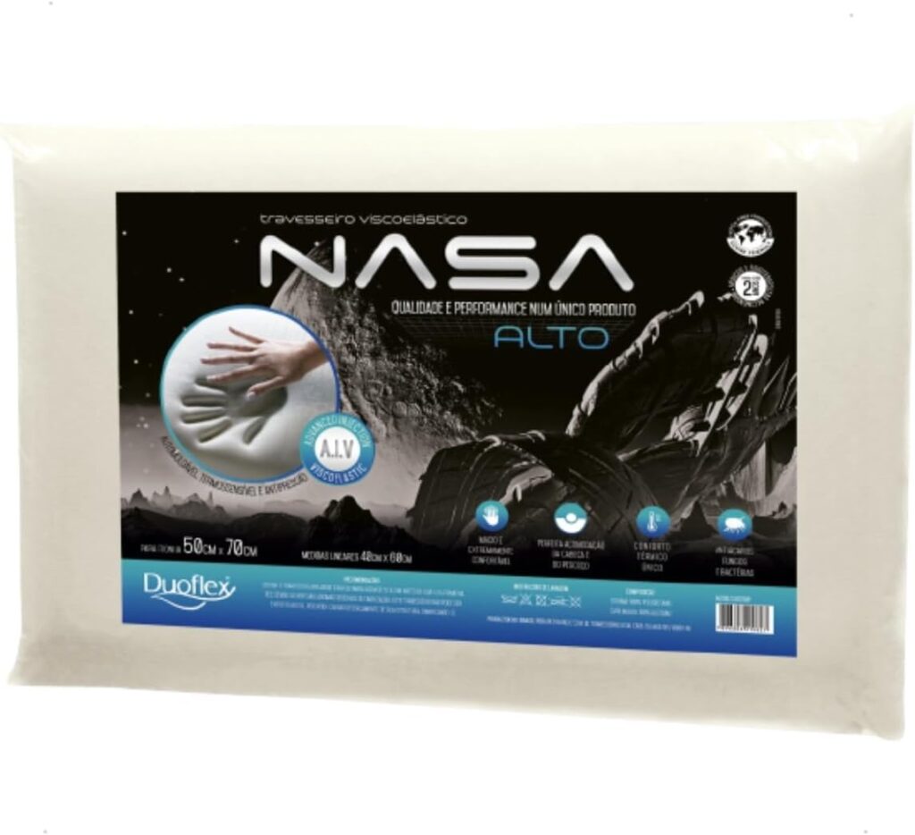 travesseiro viscoelástico nasa